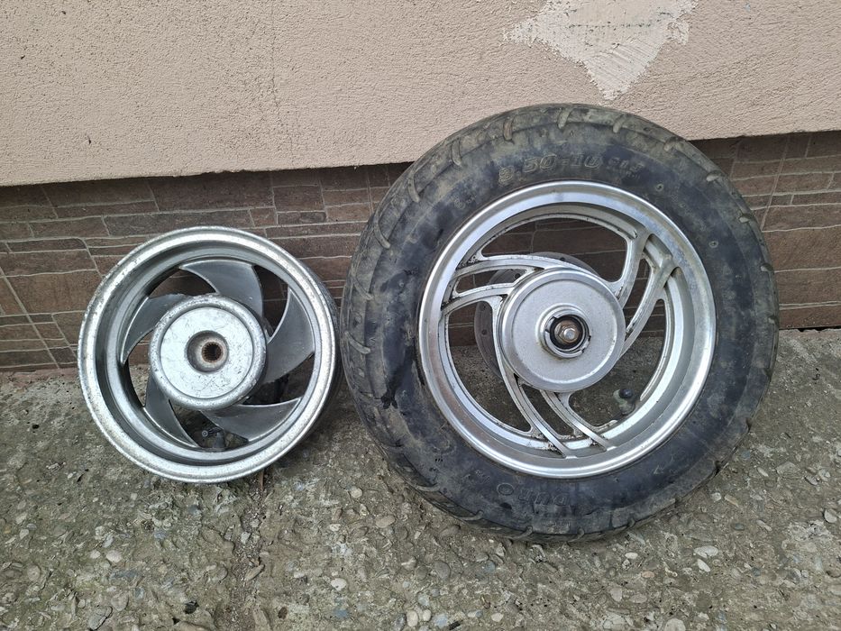 Roata si janta scuter pe 10