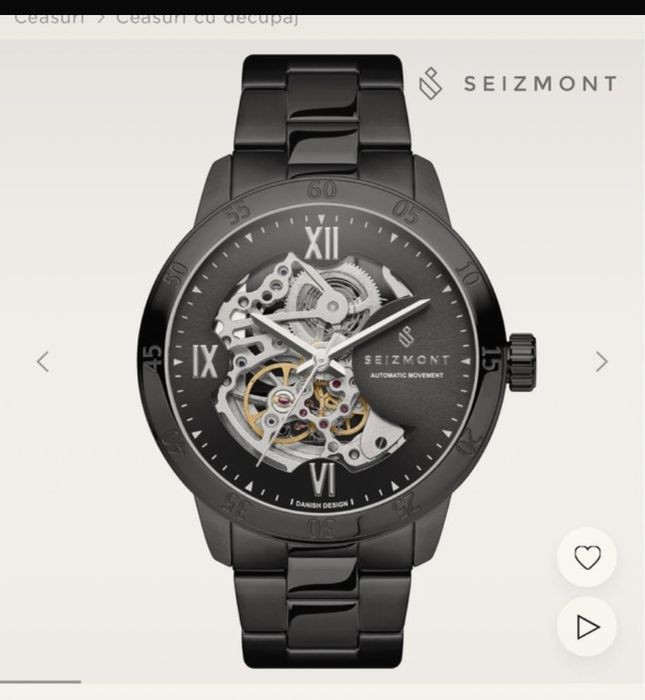 Ceas Seizmont-mecanic (skeleton)