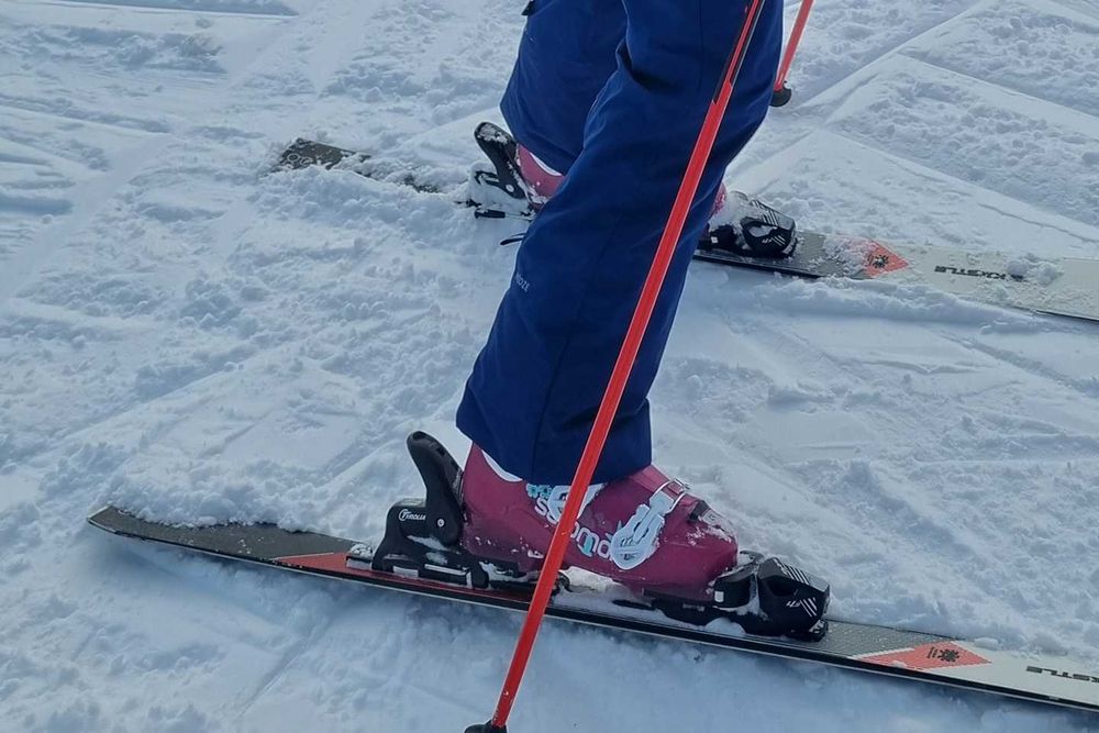 Детски ски Pure Conscious 110 см първа ръка без или с автомати + щеки