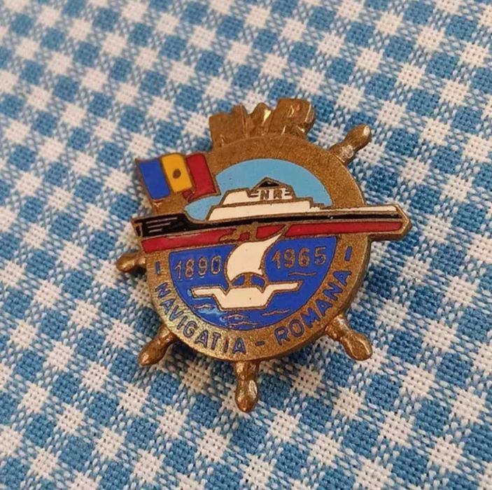 Insigna veche Romaneasca Navala,Navigația Romana 1890-1965 de colectie