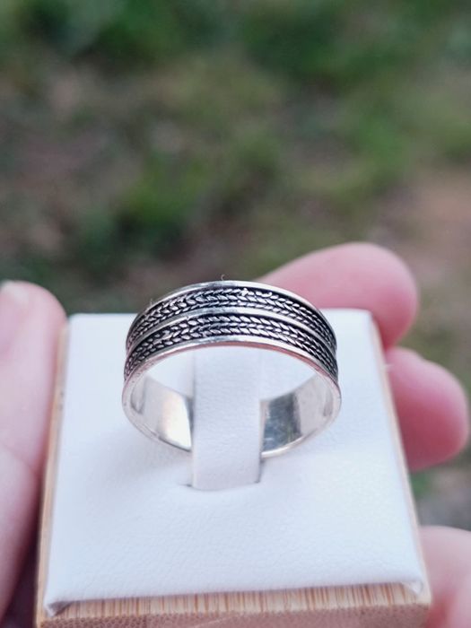 Inel din argint de 925, model etnic