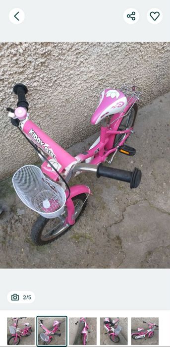 Bicicleta copii folosita foarte putin e in stare f buna