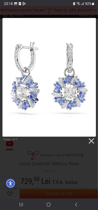 Cercei Swarovski Idyllia