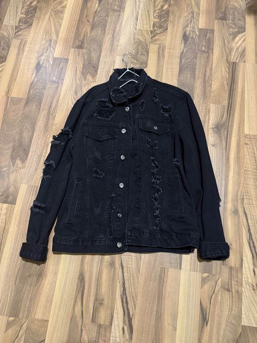 geaca de blugi neagra!!