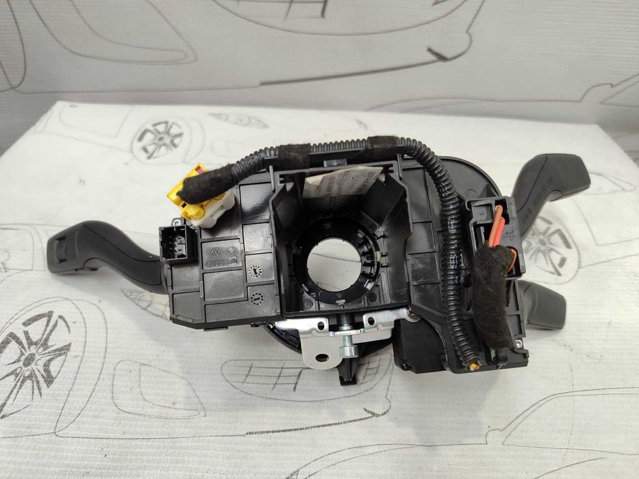 Ansamblu manete comenzi volan + spiră Audi A6 S6 C6 4F 4E0953541A 2009 / [2004-2011] / (5B3)