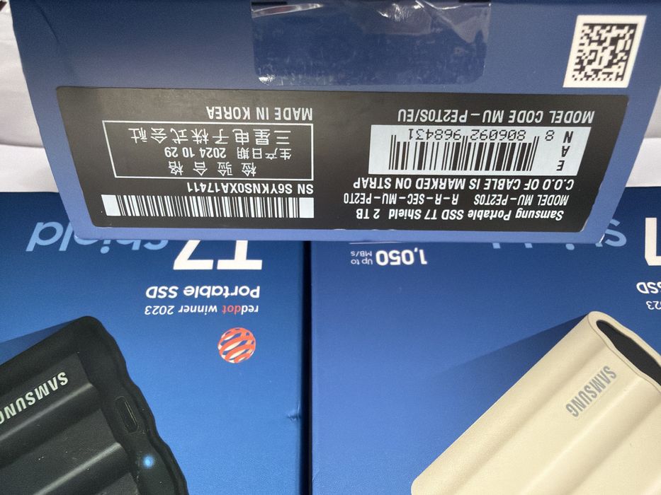 Samsung T7 Shield 2 Tb si 4 Tb