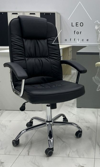 РАСПРОДАЖА ! Офисное кресло ЛЕО черный LEO black