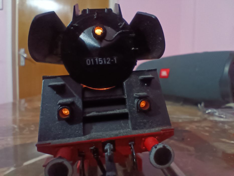 Locomotiva cu aburi BR01 1512 Piko, machetă trenuleț electric vagon HO