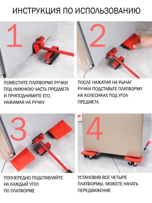 Набор домкрат для мебель