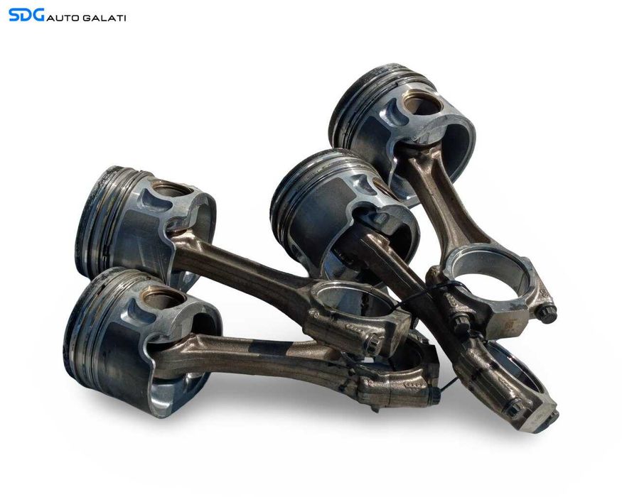Set 4 Pistoane Complete cu Biela Volkswagen Golf 6 1.6 Benzina 2008 - 2013 Cod 06B198401B, 06A107065N [LR6217]