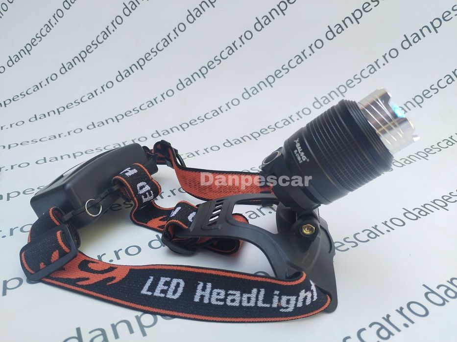 Lanterna cap Frontala cu lumina FLUORESCENTA ALBASTRA