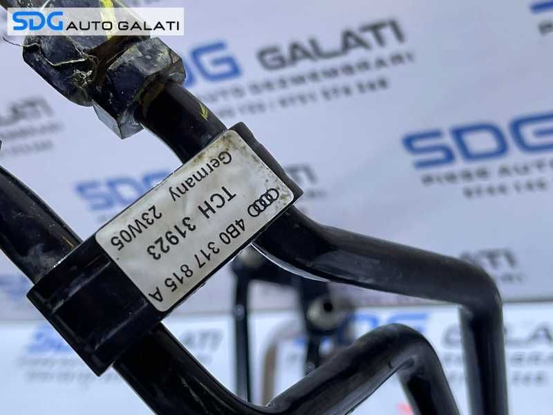 Conducta Conducte Teava Tevi Ulei Lichid Radiator Racire Transmisie Cutie Viteze Automata Skoda Superb 1 2.5 TDI V6 2002 - 2008 Cod 4B0317815A 8D0317819M