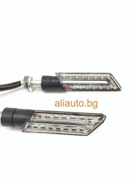 Комплект универсални мото мигачи скутер Червен