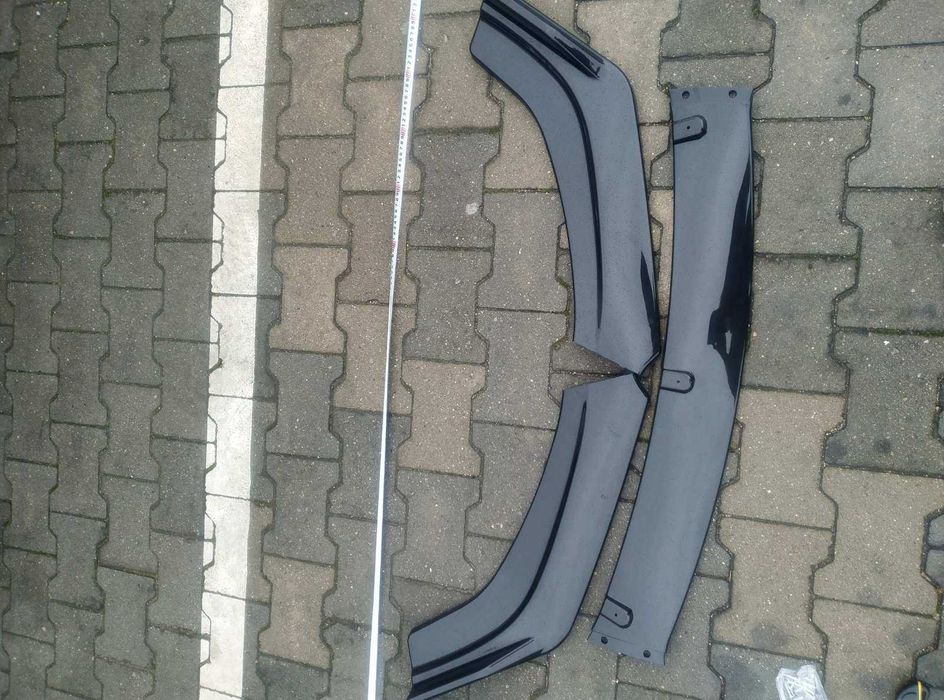 Преден лип спойлер универсален 3 части ЧЕРЕН – нож за броня, тунинг