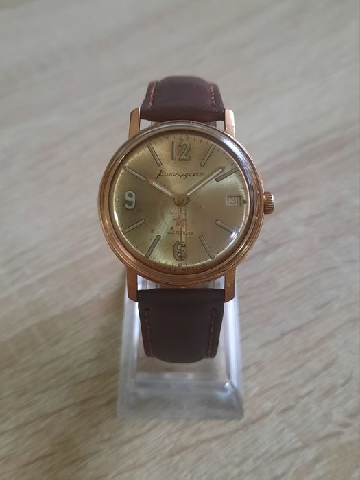 Позолоченные часы Командирские-Ау10