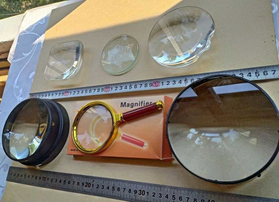 Лупа оптика линза увеличительные стёкла СССР