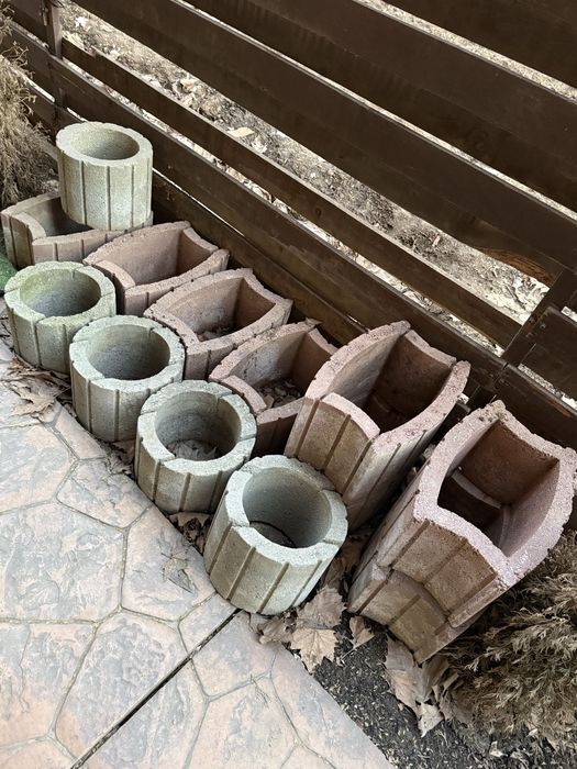 Ghiveci mare din beton / focar grădină / element decorativ foarte greu