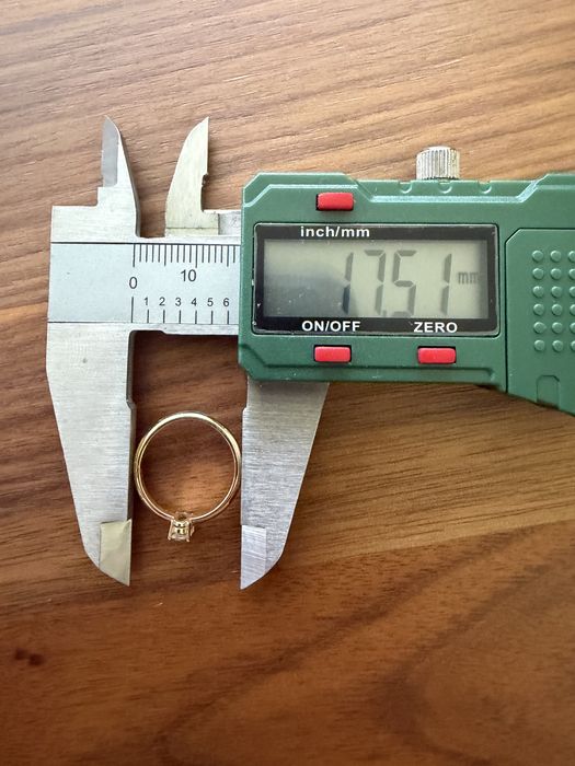 Inel logodna aur roz 18K, diamant natural 0.3ct