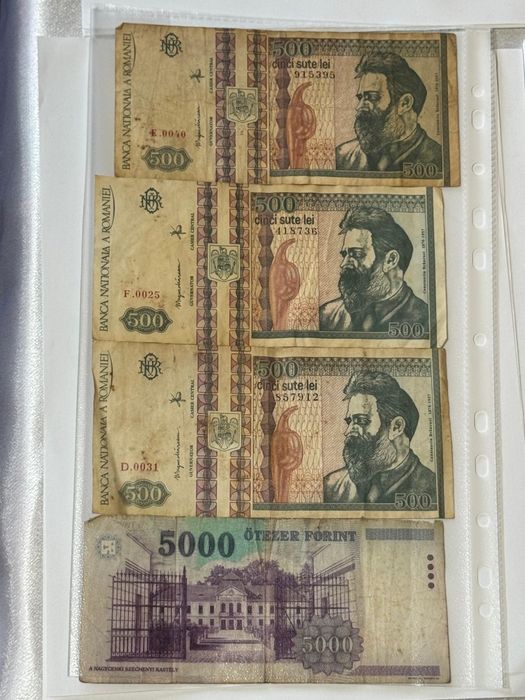 Vând bancnote si monede vechi