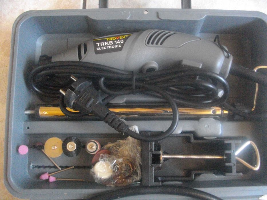Нова Немска Мини-Дрелка Шлифовалка-140W-TROVEX/170W-Top Craft-Комплект