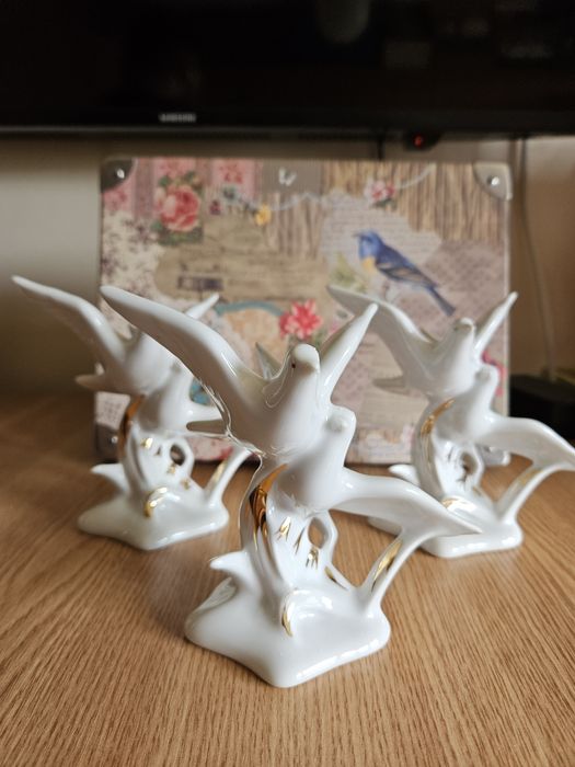 Set de 3 bibelouri de portelan