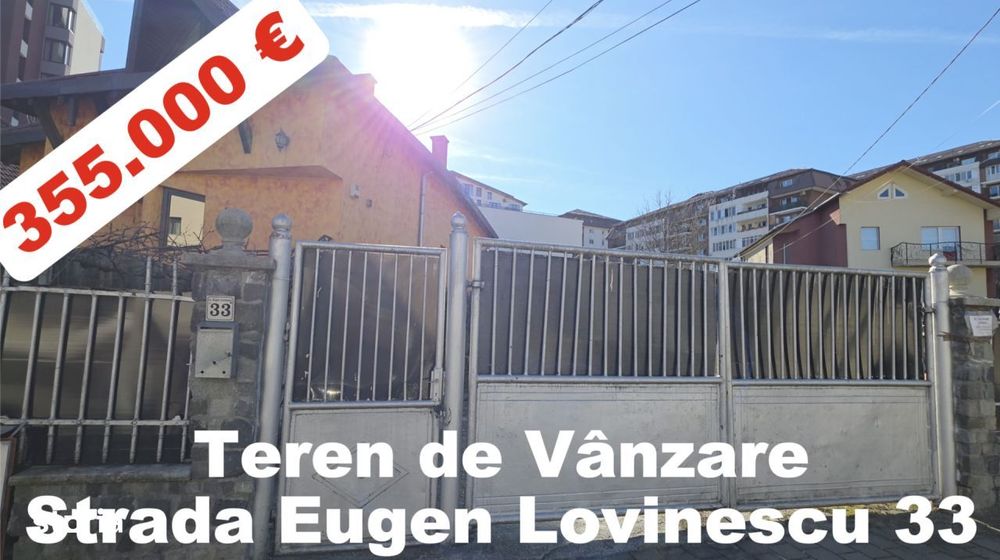 Str. Eugen Lovinescu 33, CJ 400534 Teren Constructii Intravilan