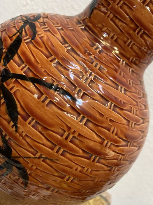 Стара италианска лампа от порцелан