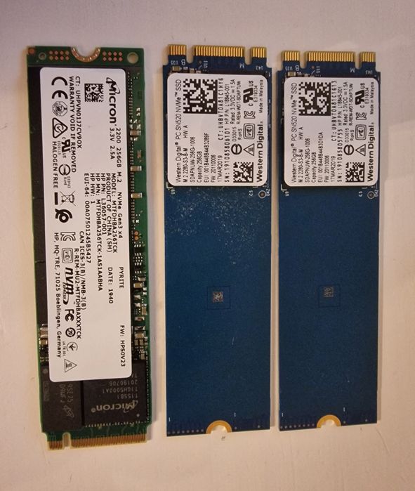 SSD 256 GB laptop NVMe