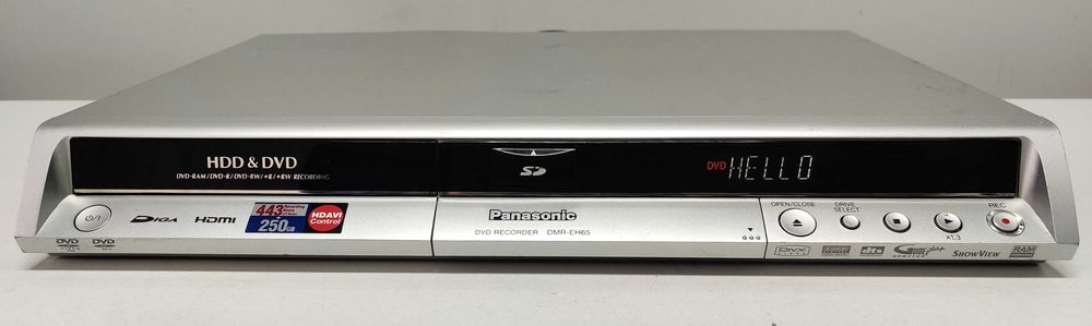 Panasonic DMR EH 65 video player recorder hdd 250 gb telecomanda