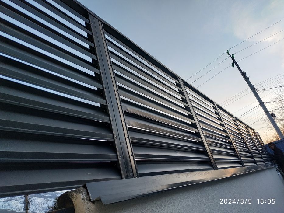 Жалюзи забор металлический жалюзи