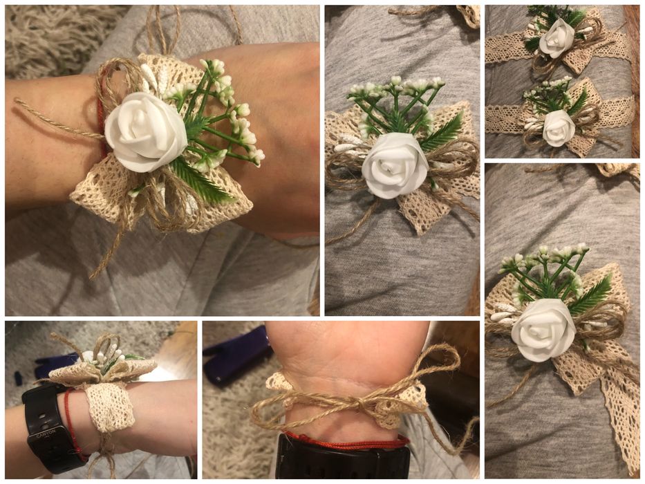 Бутониери и гривни за шаферки