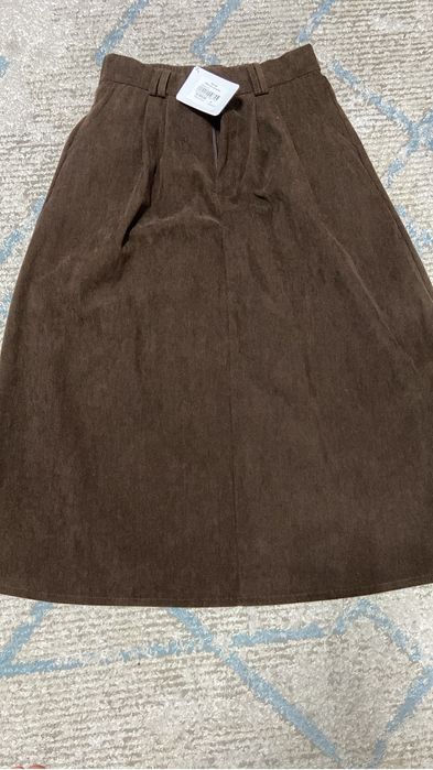 Юбка миди вельвет