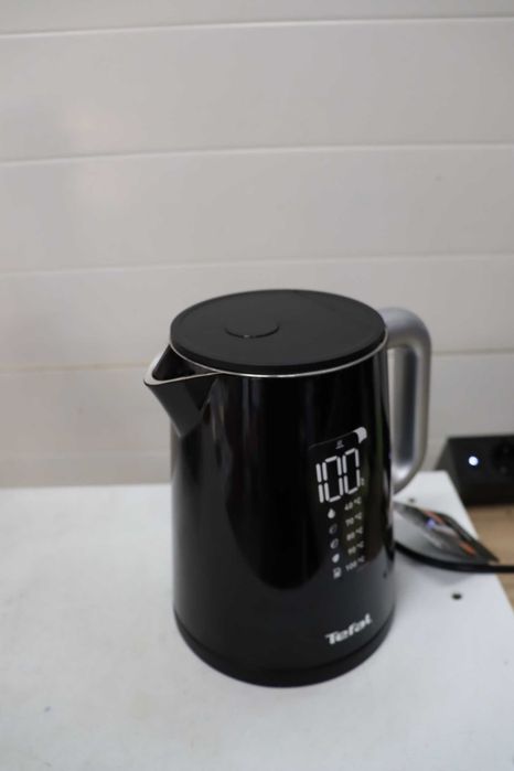Tefal Smart'n Light 1L кана с избор на температура и функция за поддържане на топлината, цифрова кана с LED дисплей, бързо загряване,  1 ЛИТЪР