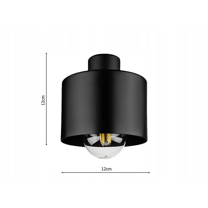LEDO-322 лампа за таван 3 спота черна - LW023