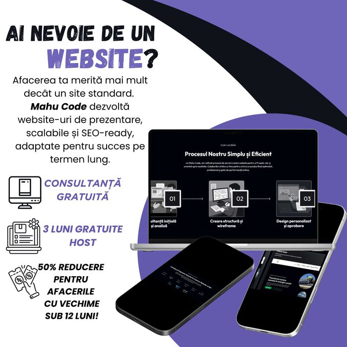 Website, Creare Site Web, Web Design, Site Prezentare, SEO, Wordpress