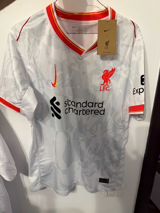 Tricou Luis Diaz Liverpool third kit alb premier league