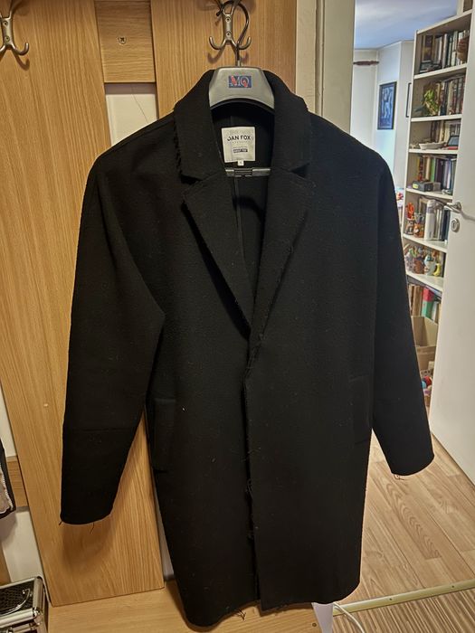 Черно мъжко палто Jan Fox - S