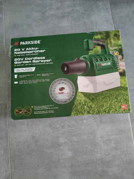 Pulverizator parkside pe acumulator 20v kit stropit plante gazon