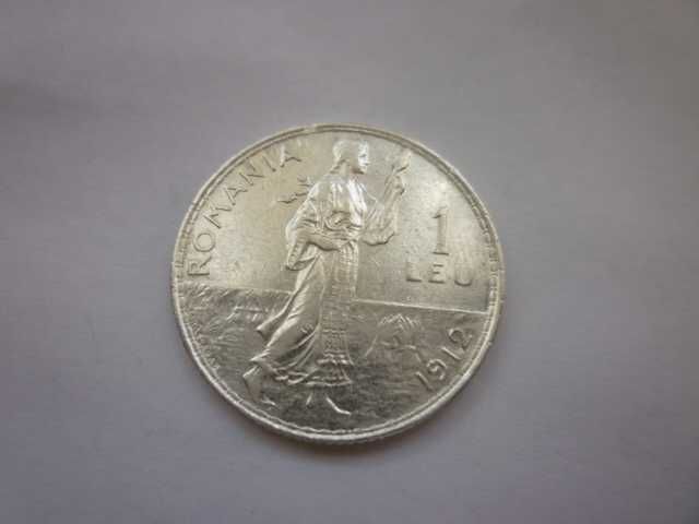 сребърна монета 1 лея 1912