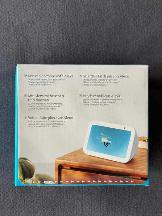 Boxa inteligenta Alexa Amazon Echo Show 5 (3rd Gen), Ecran 5", Alb