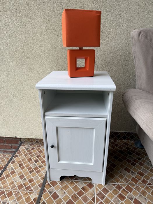 Veioza orange cu baza ceramica