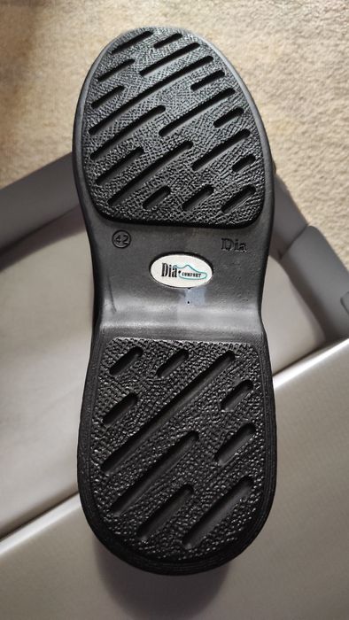 Dia Comfort - Черни ортопедични мъжки обувки - Естествена кожа!