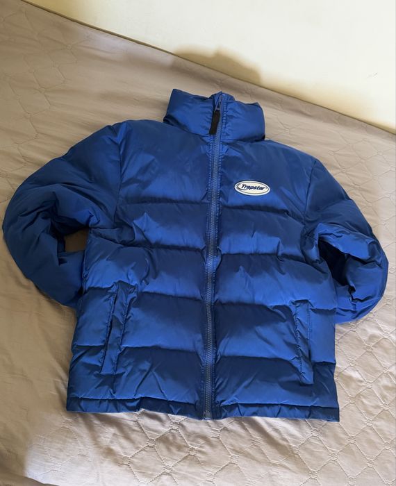 Trapstar Hyperdrive Puffer Jacket - Синьо/Бяло