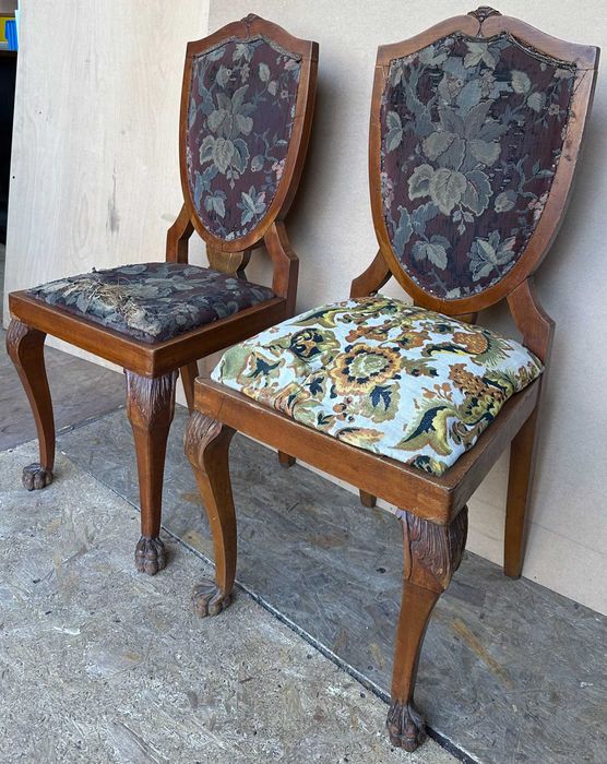 Set 2 Scaune Vintage Stil Baroc din lemn masiv; Scaun