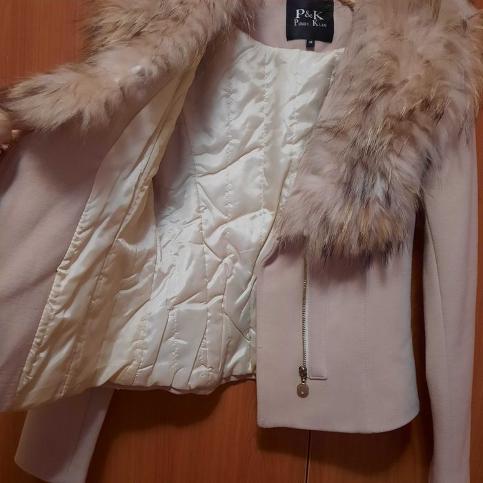 50лв! Дамско сако с яка от лисица