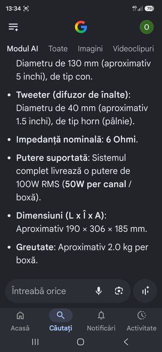 Boxe Sony SS-EC69i 2x50W