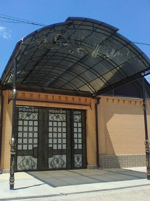 Варота. Қақпа. Навес. Беседки. Решетки на окна. Перила. Ворота.