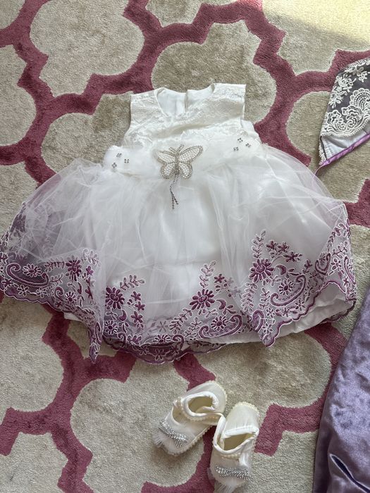 Конверт на выписку девочке с платьем нарядным