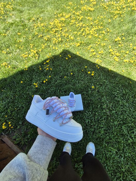 Nike air force 1 rope pink Swarovski