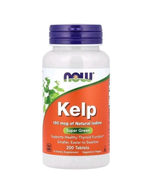 Now, Келп, бурые водоросли, 150 мкг, 200 таблеток.